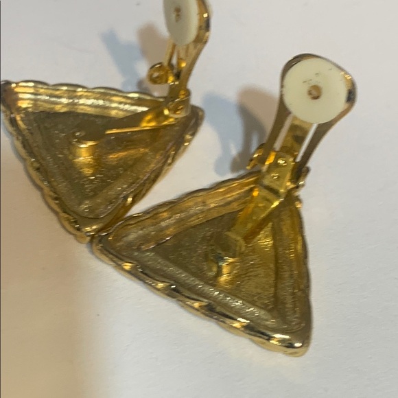 Gold and Purple Geometric Earrings Collection - Picture 7 of 16